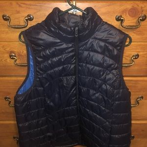 Blue puffy vest Old Navy
